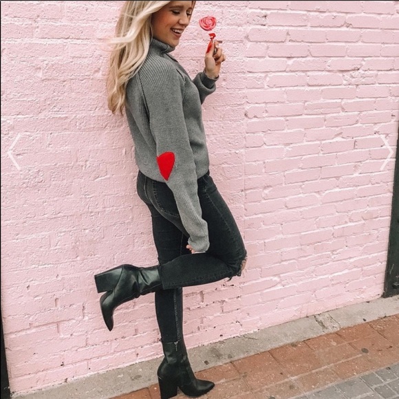 Chicwish Sweaters - Chicwish heart and soul patch sweater.